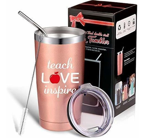 Teacher Gift Thank You Vaso Taza De Café, Teach Love Inspire