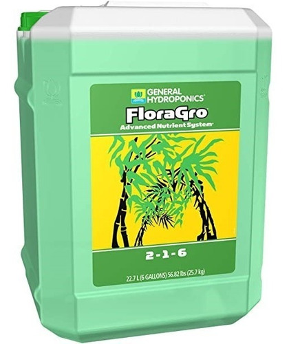  General Hydroponics Flora Gro 6 Galones Hidroponia Indoor