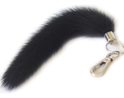Real Mink Tail Fur Key Chain Hook Ring Offic Motor Car ...