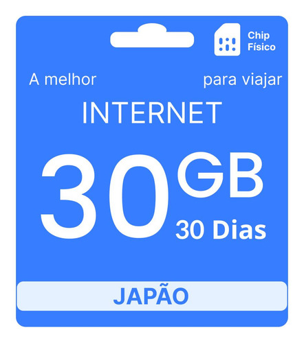 Chip Internacional Japão - 30gb - 30 Dias Triplo Sim