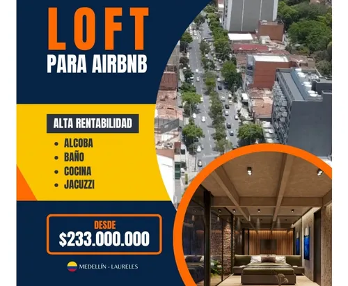 Venta Apartaestudio En Medellín Laureles - Airbnb Rentas Cortas