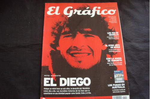 Revista El Grafico # 4320 - Tapa El Diego - El Mito