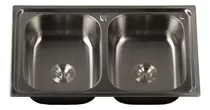 Comprar Bachas Cocina Doble Pileta Acero Inoxidable Luxury 50x85