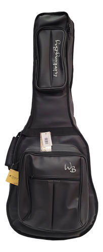 Bag Working Bag Para Violão Clássico Prime Couro Preta 13103