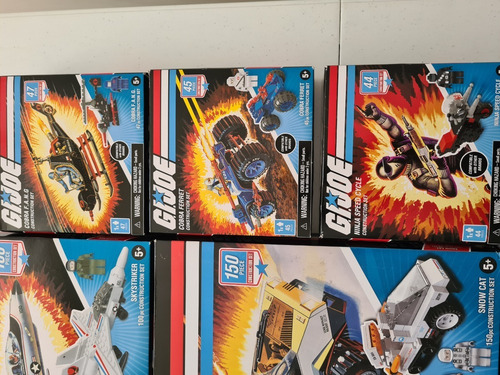 Gi Joe Construction Set: Paquete De 9 Sets De Vehiculos (Usado)