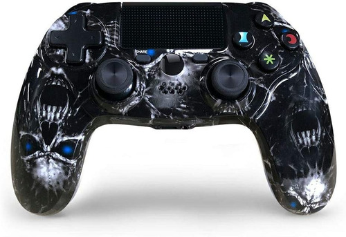 Kujian Skull Control Juegos Gamer Gamepad Ps4 Pc Vibracion