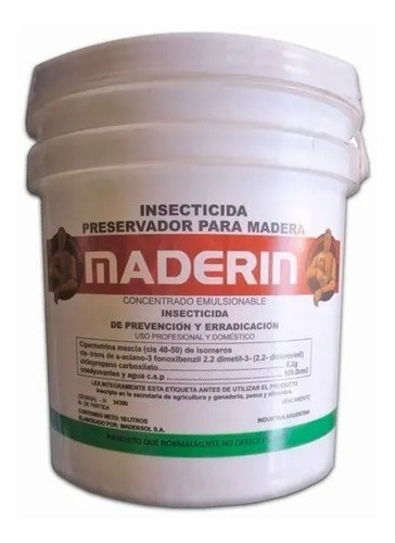 Preservador Y Curador Para Madera Al Agua Insecticida 4 Lts
