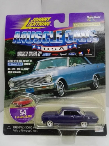 Johnny Lightning - 1965 Chevy Ii Nova De 1999 En Blister