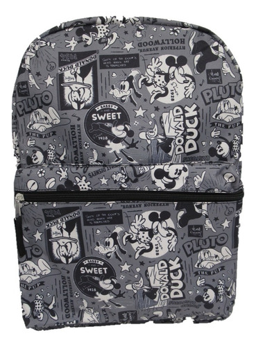 Mochila Escolar Disney Mickey Mc78167 Color Negro