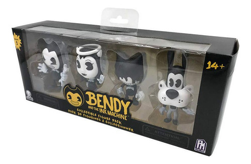 Bendy Y La Máquina De La Máquina De Tinta 1 Con 4 Figuras