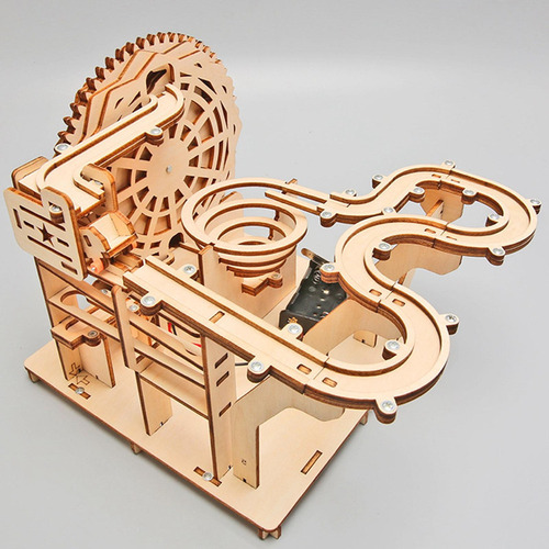 Diy Marble Run Eléctrico 3d Rompecabezas De Madera Juego De