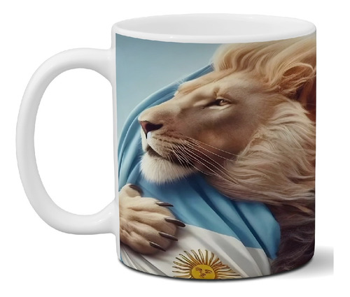 Taza Cerámica Javier Milei Importada Diseño Exclusivo Art H8