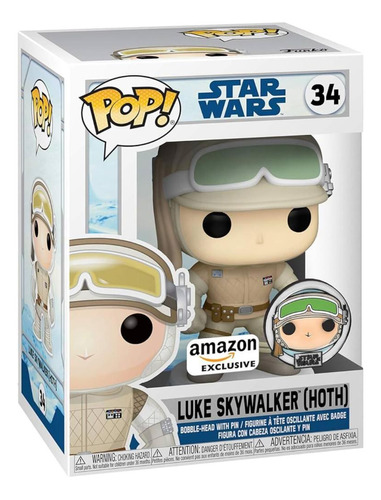 Boneco Funko Pop Star Wars Exclusive Luke Skywalker 34