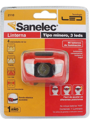 Lampara Led Minera Cabeza 3 Ajustable Sanelec 2110