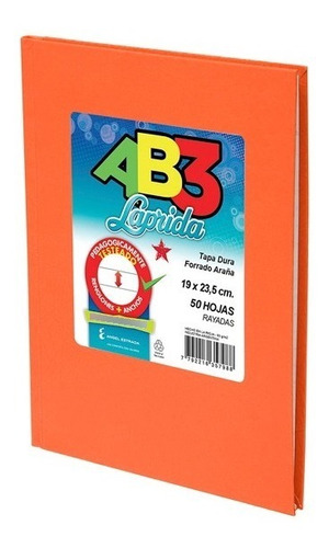 Cuaderno Laprida Abc X 50 Hojas Tapa Dura Forrado