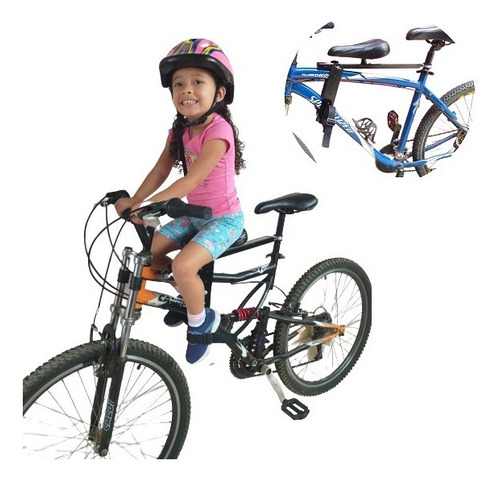 Cadeirinha Infantil Bicicleta Bike Dianteira Assento Frontal Conecta Kids Preto