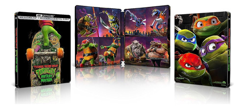 4k Uhd + Blu-ray Tortugas Ninja Caos Mutante Steelbook 2023