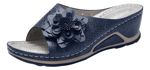Zapatos Cómodos E Informales Para Mujer, Punta Abierta, Plan