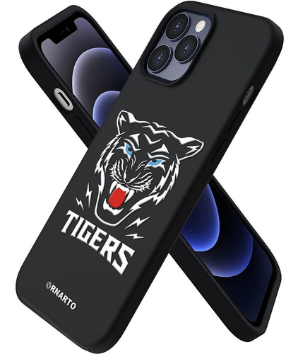 Funda Ornarto Para iPhone 12 Pro Max 6.7 (negro/tigre)