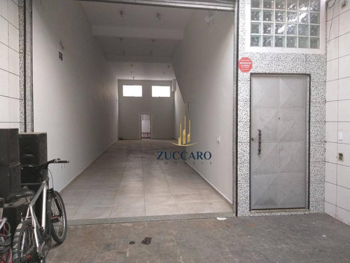Salão Para Alugar, 130 M² Por R$ 2.800,00/mês - Jardim Pinhal - Guarulhos/sp - Sl0736
