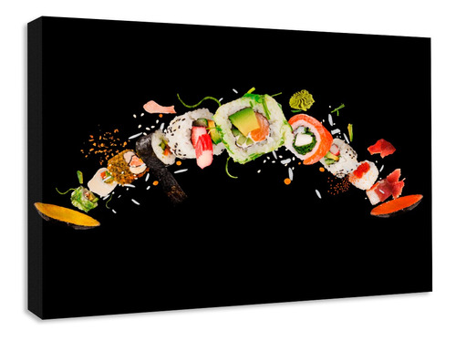 Cuadro Decorativo Canvas Restaurantes Sushi Explosion 80x60