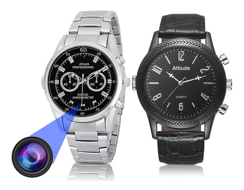 Reloj Espia Con Camara Ir Vision Nocturna Fullhd 1080p De 8gb Foto Y Video Con Audio Modelo 2 De Gogo Electronics 