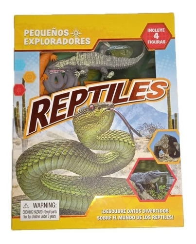 Pequeños Exploradores: Reptiles - Tiburones, De Gato De Hojalata. Serie Con Figuras Editorial Guadal, Tapa Dura, Edición En Caja En Español