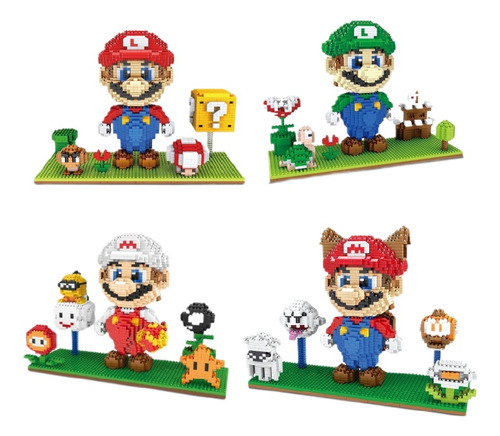 Bloques/juguetes De Construcción De Escenas De Super Mario