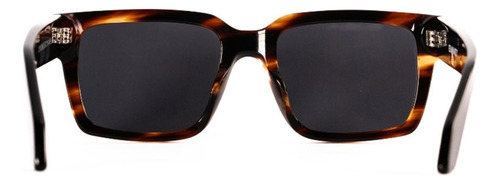 Lentes De Sol Emmet Cuadrados Unisex Animal Print Uv400 Negro / Print