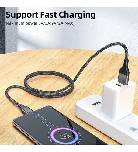 Imagen 4 de 5 de Cable Carga Rápida 3,1a Magnético Usb Tipo C Para iPhone