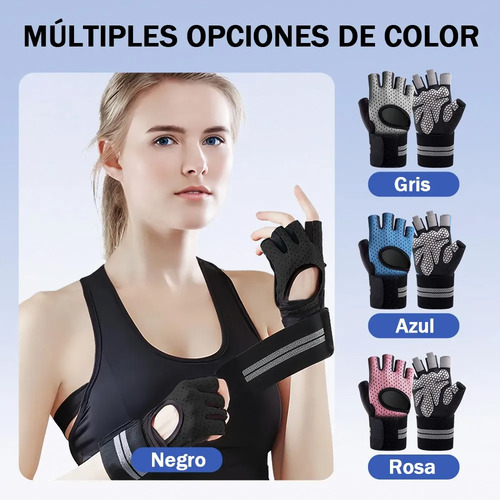 Guantes Para Gym Pesas Deportivos Muñequeras Mujer Y Hombre