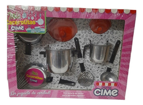 Minibateria De Cocina Metal 7 Piezas Mate Cime