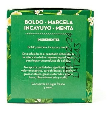 Imagen 3 de 3 de Té Hierbas Del Oasis Mezcla N3 Digestivo Pack X 3 Cajas