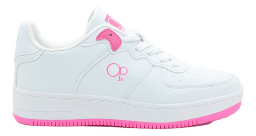 Tenis Ocean Pacific Mujer Baquilia Blanco & Rosa Chicle