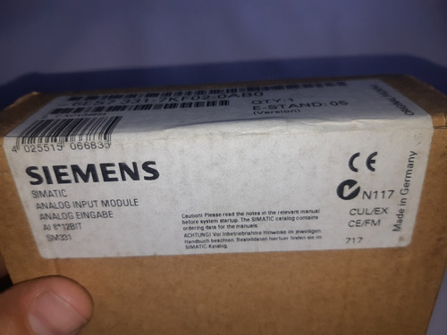 Siemens 6es7 331-7kf02-0ab0 Modulo De Entradas Analogas (Usado)