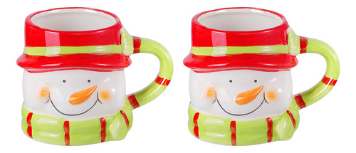 Tazas Navideñas De Porcelana Para Pareja, 2 Unidades