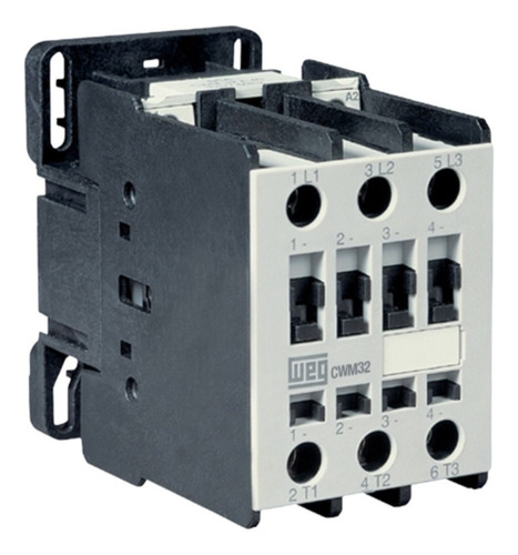 Chave Contatora Tripolar Weg 32a 220v Com Nf 2na 2nf 10 Und