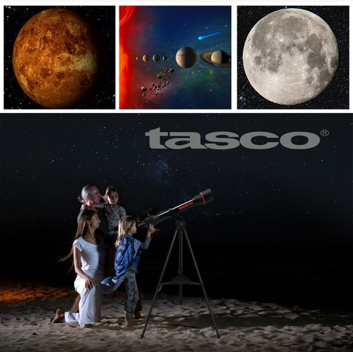 Imagen 4 de 10 de Telescopio Tasco Refractor Spacestation 800x70mm Altazimutal