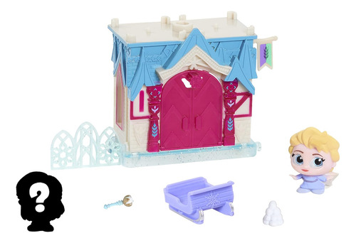 Disney Doorable Mini Playset Elsas Frozen Castle, Juego De J