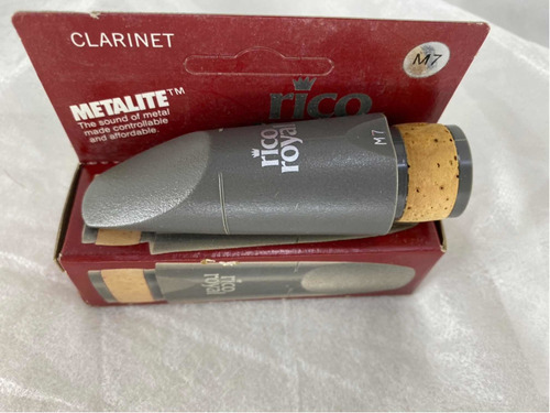 Boquilha Rico Royal Clarinete M7 Metalite Novo