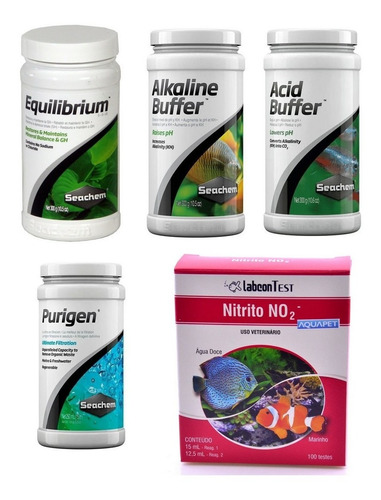 Kit Seachem Acid+ Alkaline+ Equilibrium+ Purigen+ Teste No2