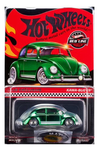 Hot Wheels Kawa Bug A Exclusive Rlc Vocho Vw Verde + Parche