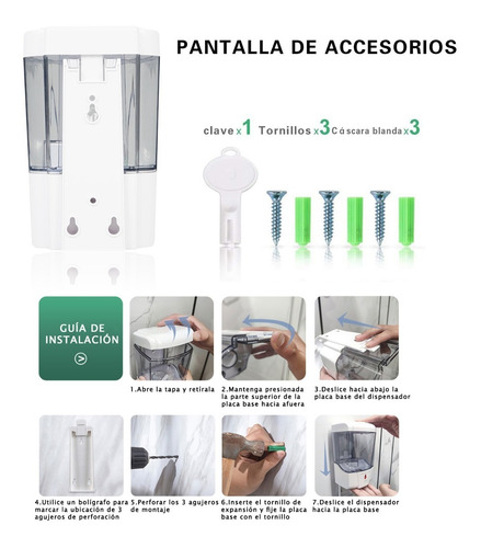 Imagen 9 de 9 de Dispensador De Jabón En Gel Antibacterial Automático