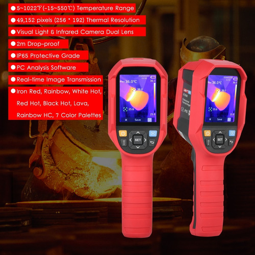 Cámara Termográfica Tft Con Pantalla Nocturna Lcd Uni-t Imag