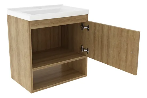 Mueble De Baño Con Lavamanos Linz Almendra/ Blanco