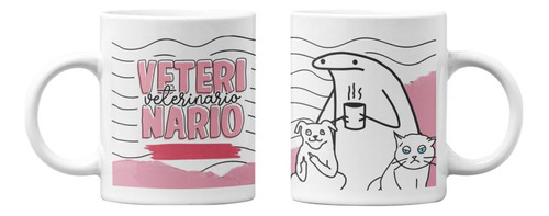 Tazones Tazas Blancas Veterinario Regalo Veterinario Mujer