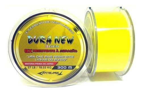 Linha Duranium Duranew 0.40 Mm 300m Amarela Monofilamento Cor Amarelo