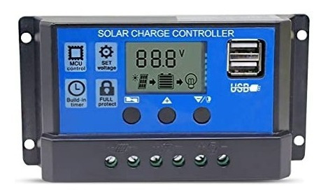 Controlador De Carga Solar 12v  30a