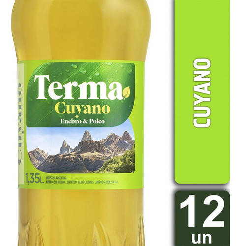 Terma Amargo Cuyano Aperitivo Botella Pet 1.35 Lt X 12 Un