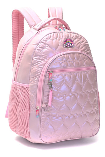 Mochila Espalda 17p Corazones Matelasse Skora Sharif Express